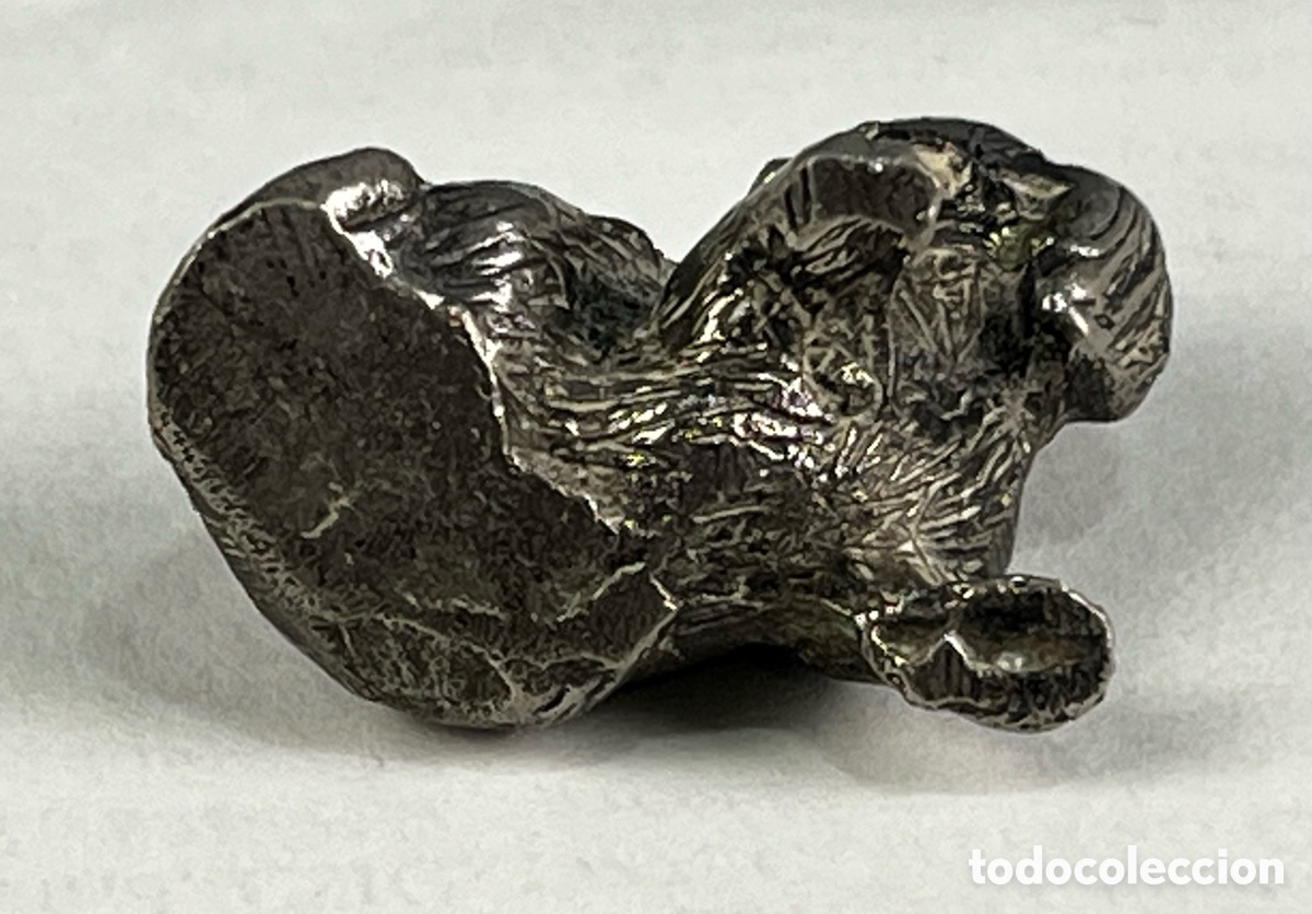 Antig&uuml;edades: PERRITO DE PLATA MACIZA - Foto 4