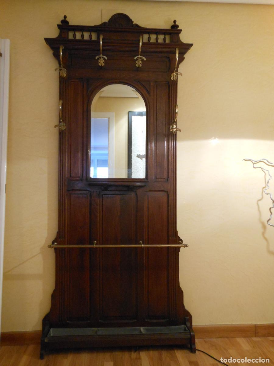 Antig&uuml;edades: Mueble perchero recibidor