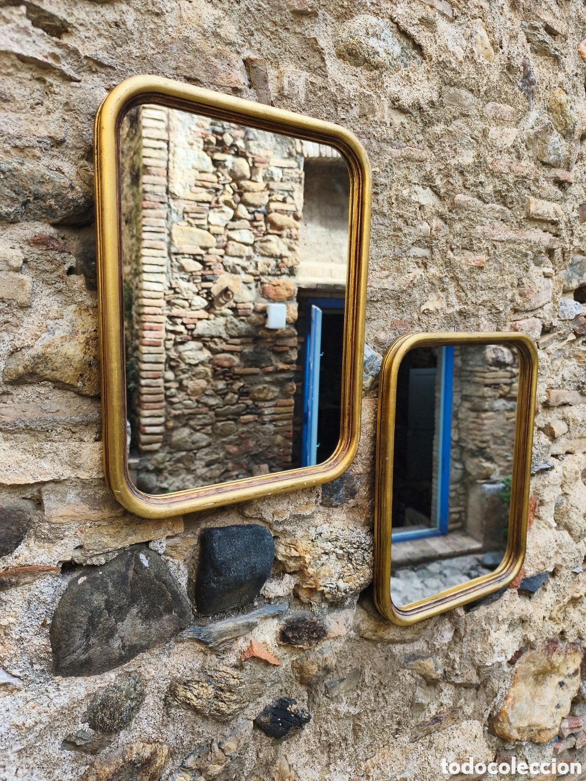 Antig&uuml;edades: Espejos antiguos pan de oro - Foto 1