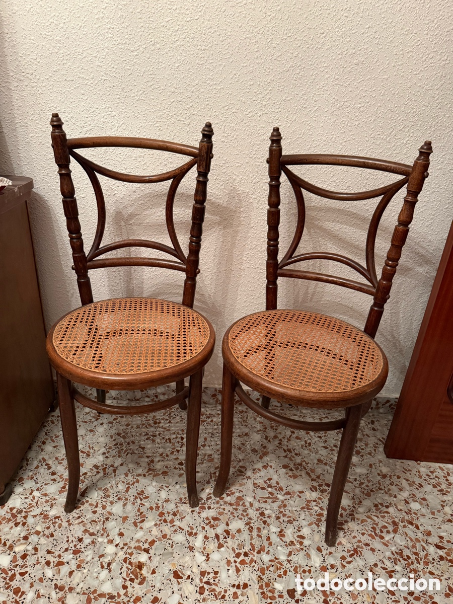 Antig&uuml;edades: 10 sillas antiguas estilo Thonet