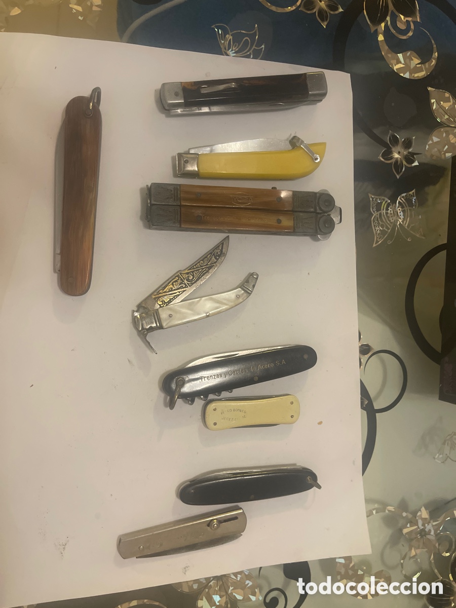 Antig&uuml;edades: Lote de navajas antiguas