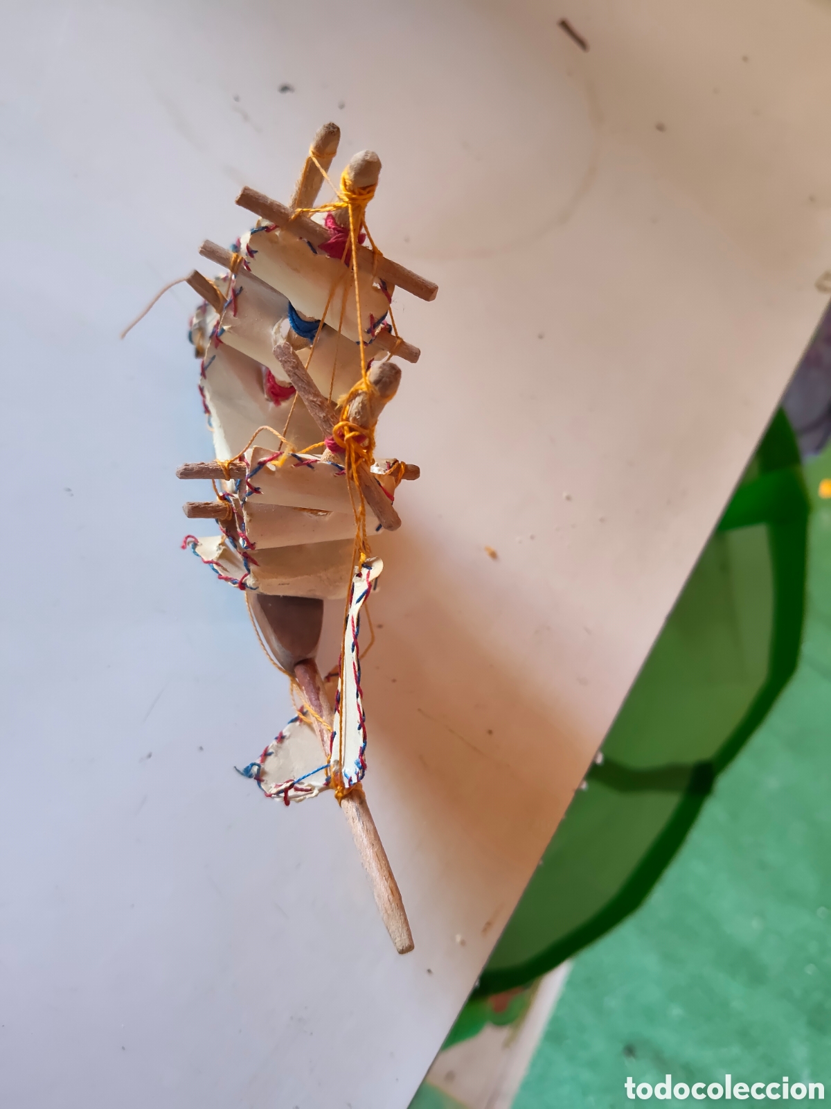 Antig&uuml;edades: Barco artesanal hecho a mano - Foto 4