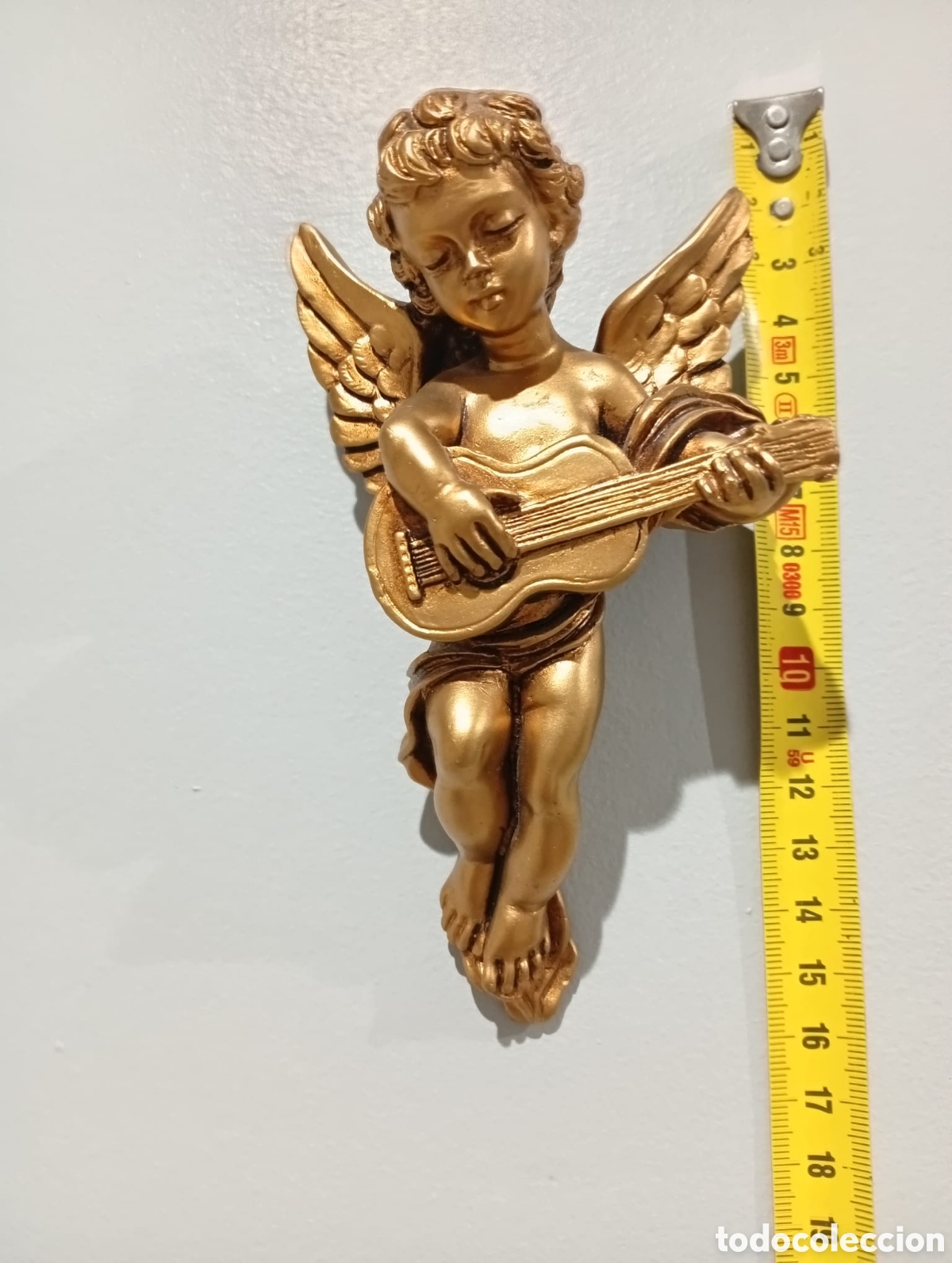Antig&uuml;edades: Figura de querub&iacute;n tallada en madera - Foto 5