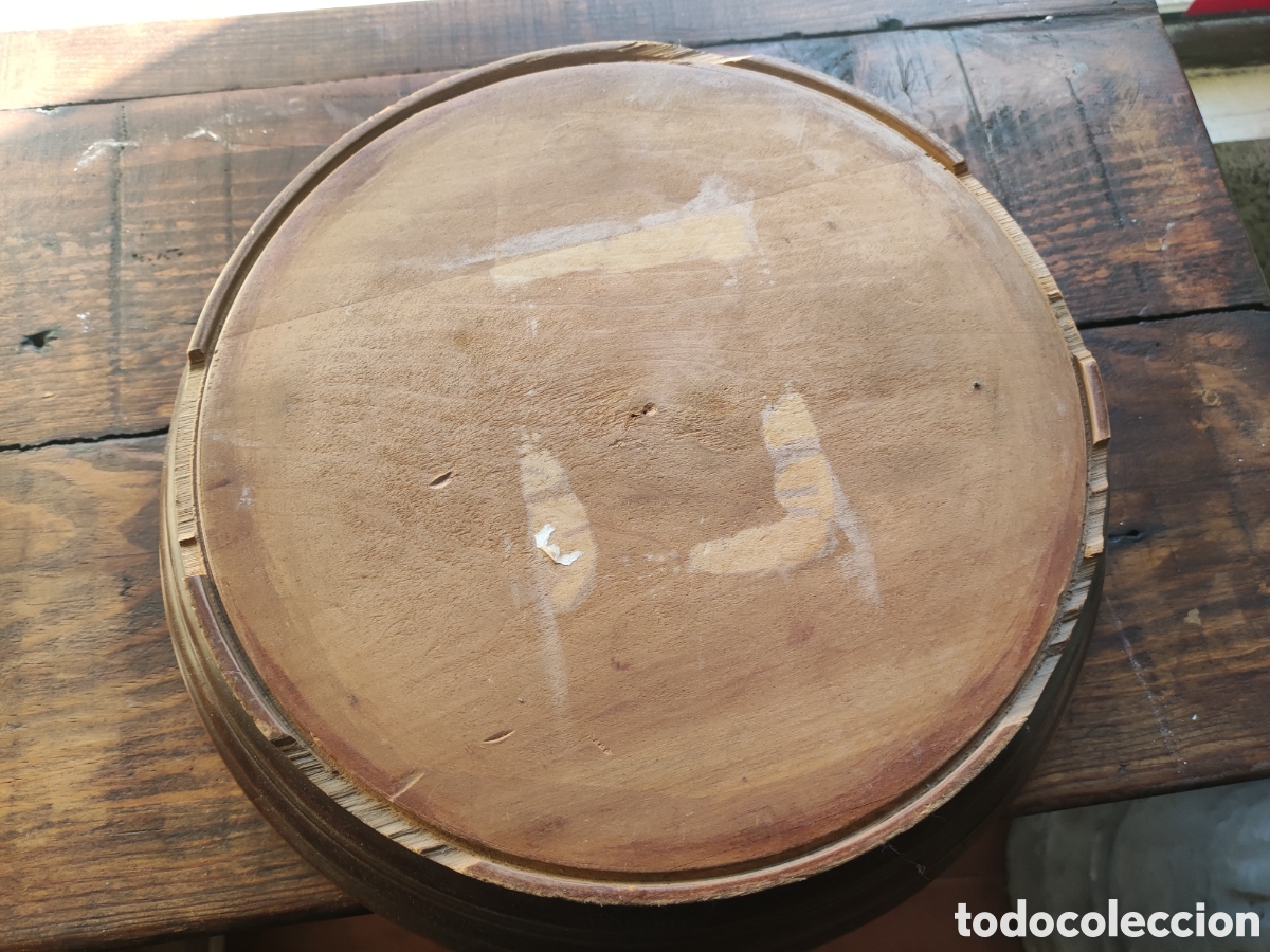 Antig&uuml;edades: Peana de madera torneada - Foto 2