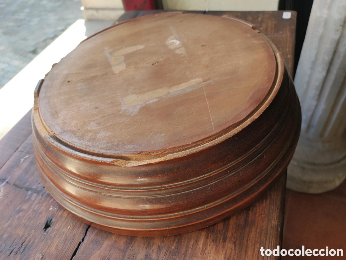 Antig&uuml;edades: Peana de madera torneada - Foto 4