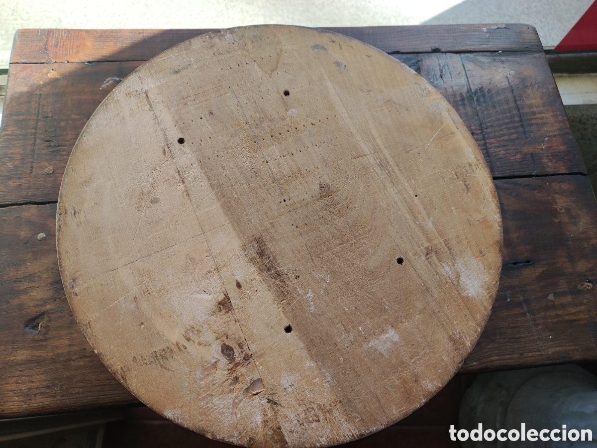 Antig&uuml;edades: Peana de madera torneada - Foto 5