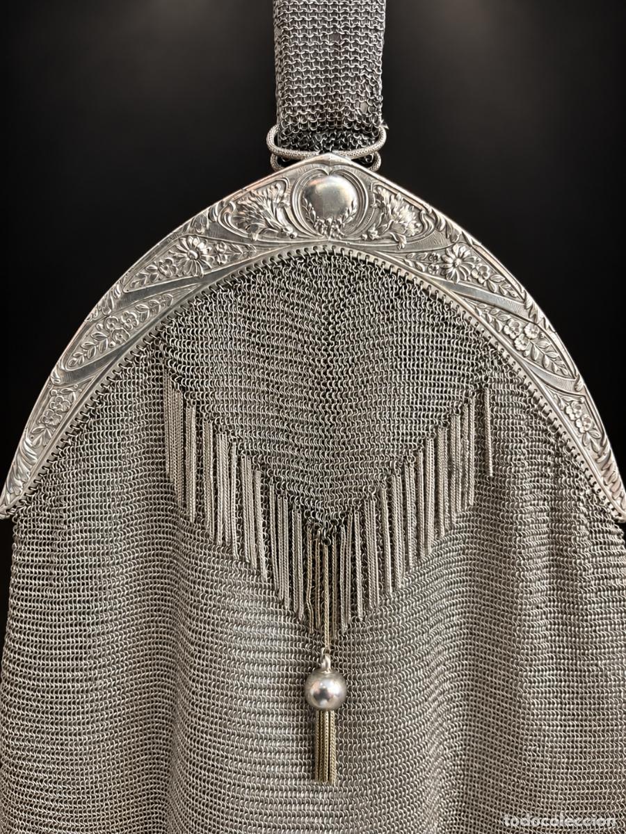 Antig&uuml;edades: Bolso de plata Art D&eacute;co