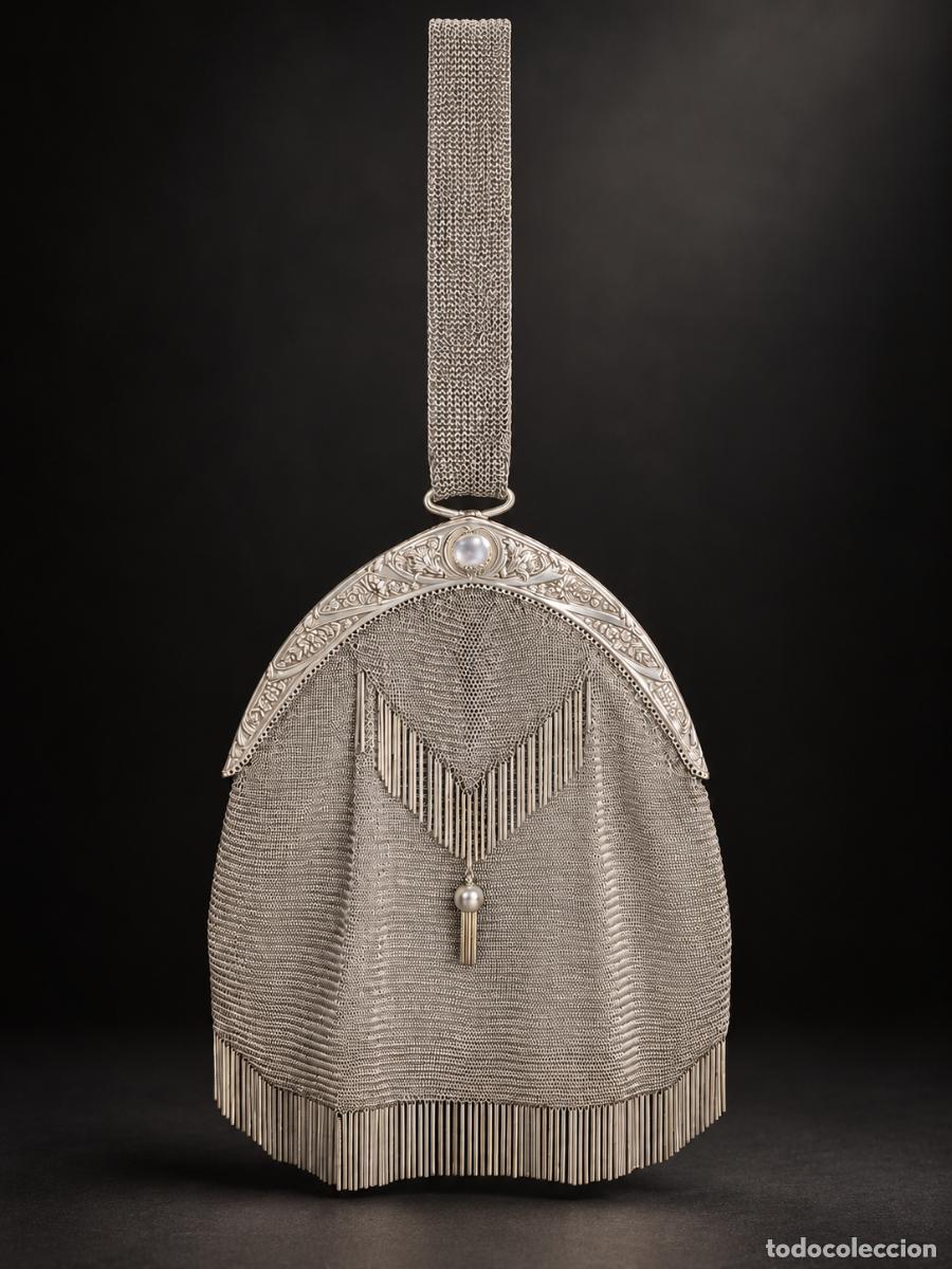 Antig&uuml;edades: Bolso de plata Art D&eacute;co - Foto 4