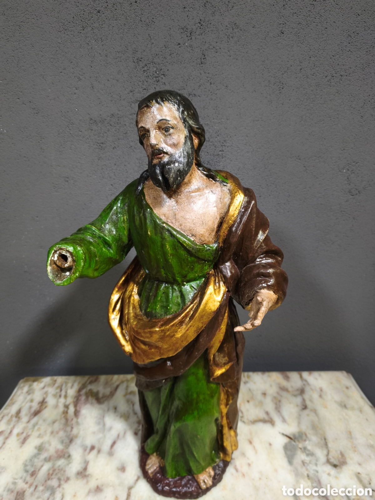 Antiques: San Jos&eacute; talla del siglo XVIII