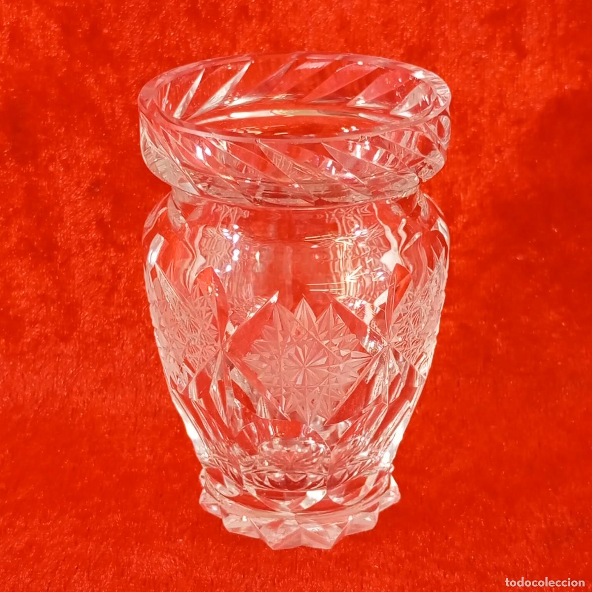 Antig&uuml;edades: ANTIGUO CUENCO DE CRISTAL - TALLADO A MANO - FINALES DEL SIGLO XX - 8 CM DE ALTO