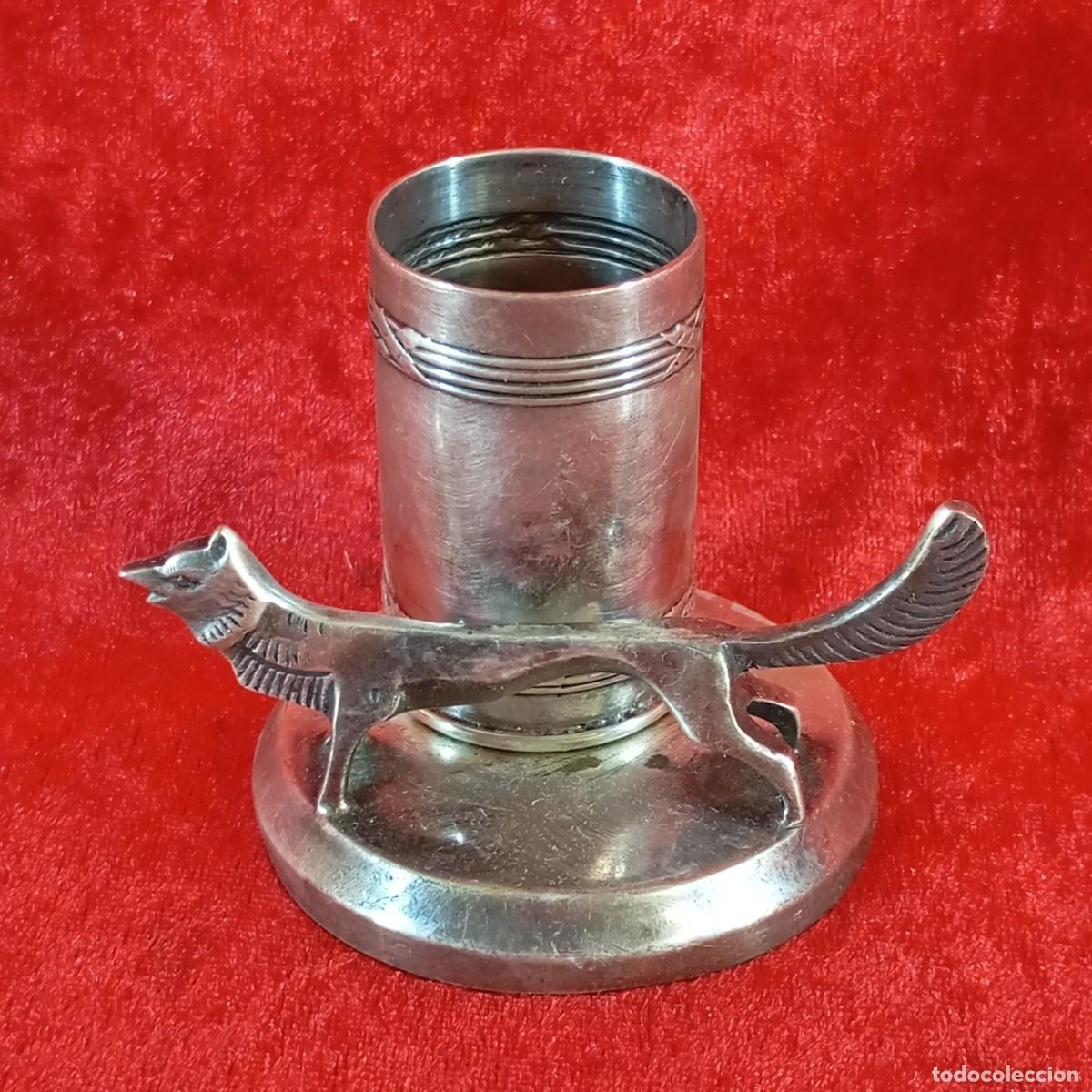 Antig&uuml;edades: ACCESORIO DE ESCRITORIO ANTIGUO - FABRICADO EN PELTRE - SIGLO XX - 6,5 CM DE ALTO