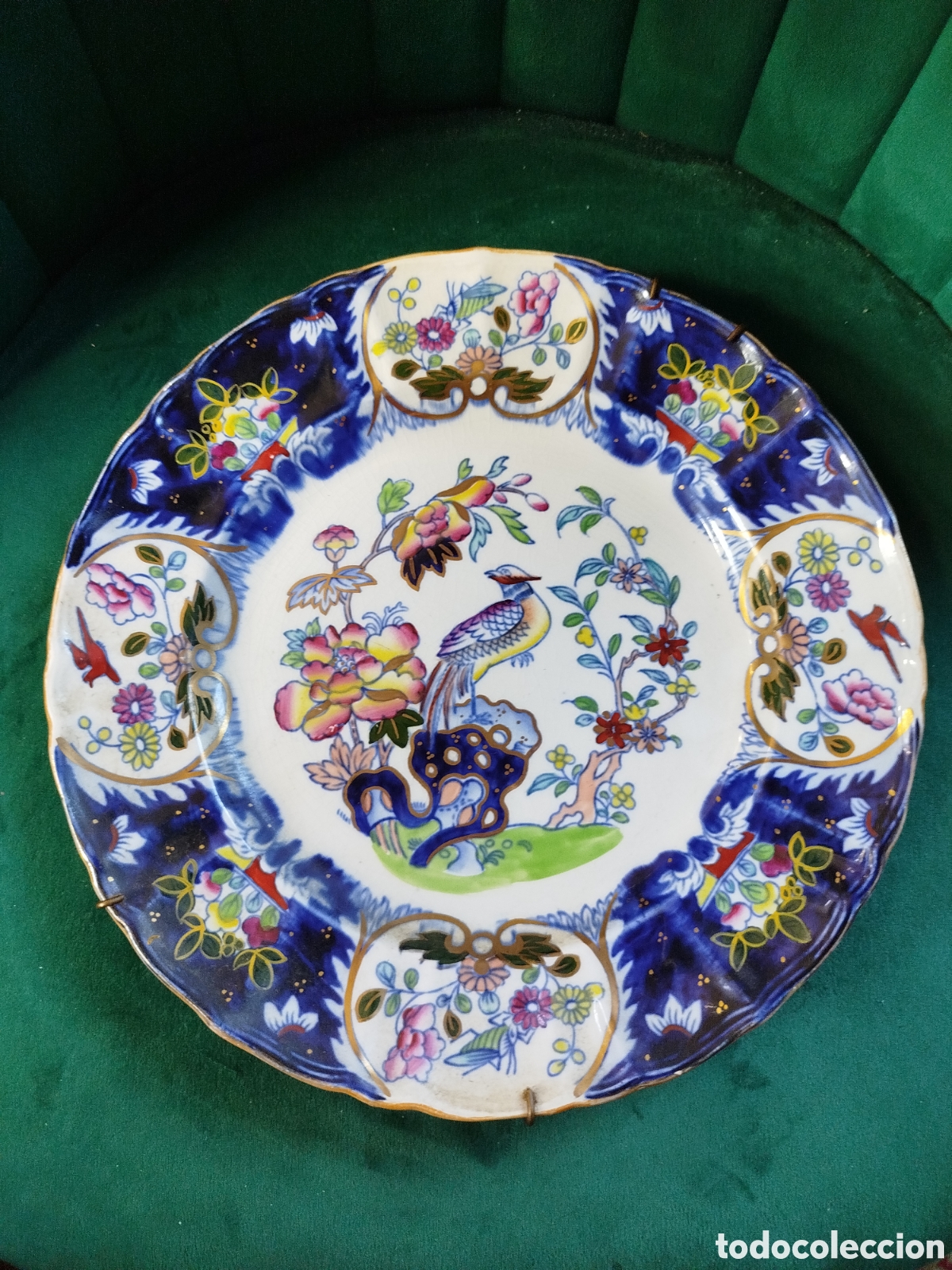 Antig&uuml;edades: Plato porcelana inglesa