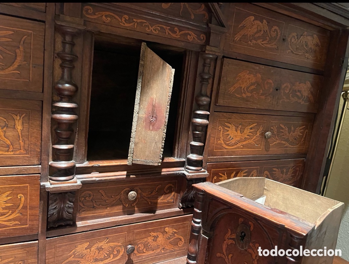 Antig&uuml;edades: escritorio-bargue&ntilde;o espa&ntilde;ol - Foto 3