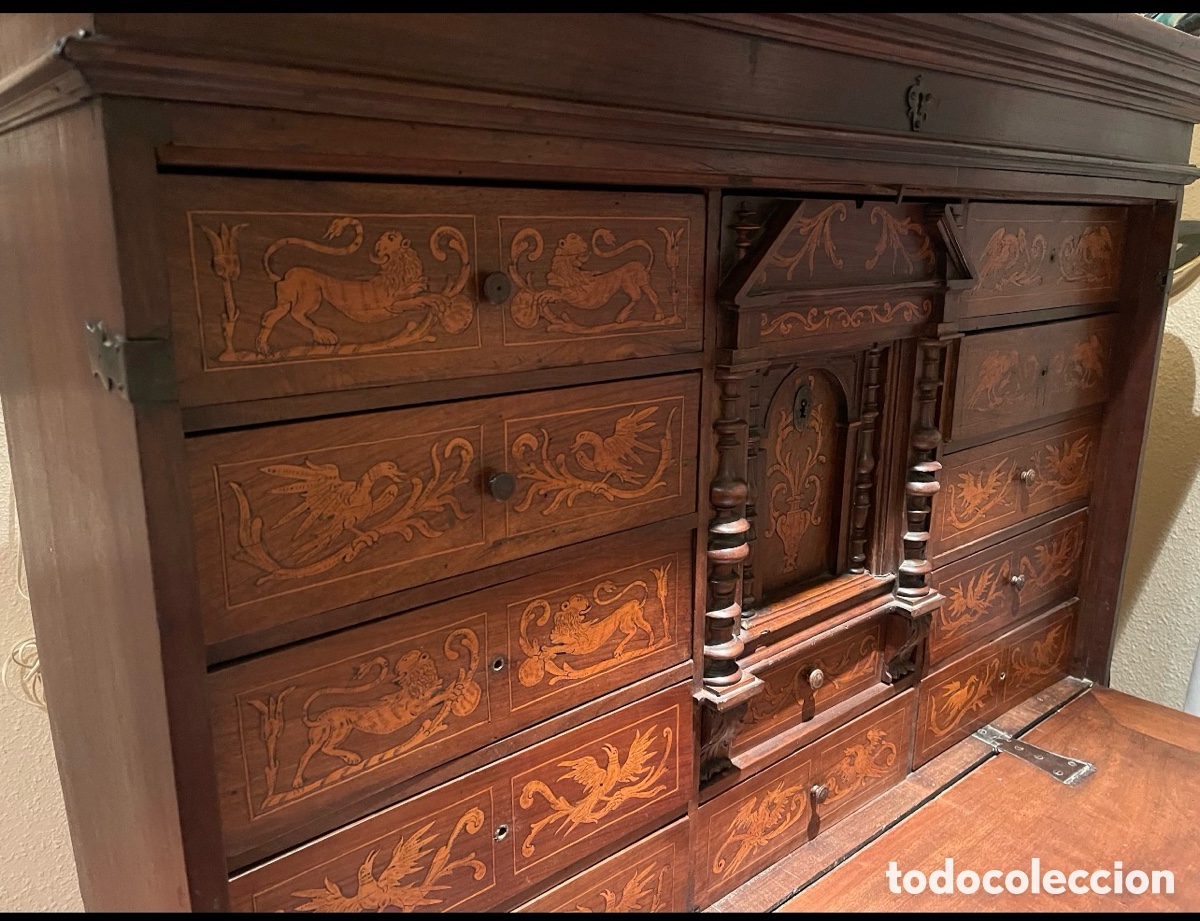 Antig&uuml;edades: escritorio-bargue&ntilde;o espa&ntilde;ol - Foto 6