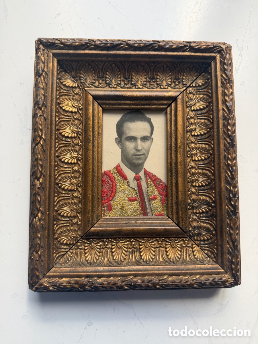 Antig&uuml;edades: Cuadro torero vintage con traje bordado