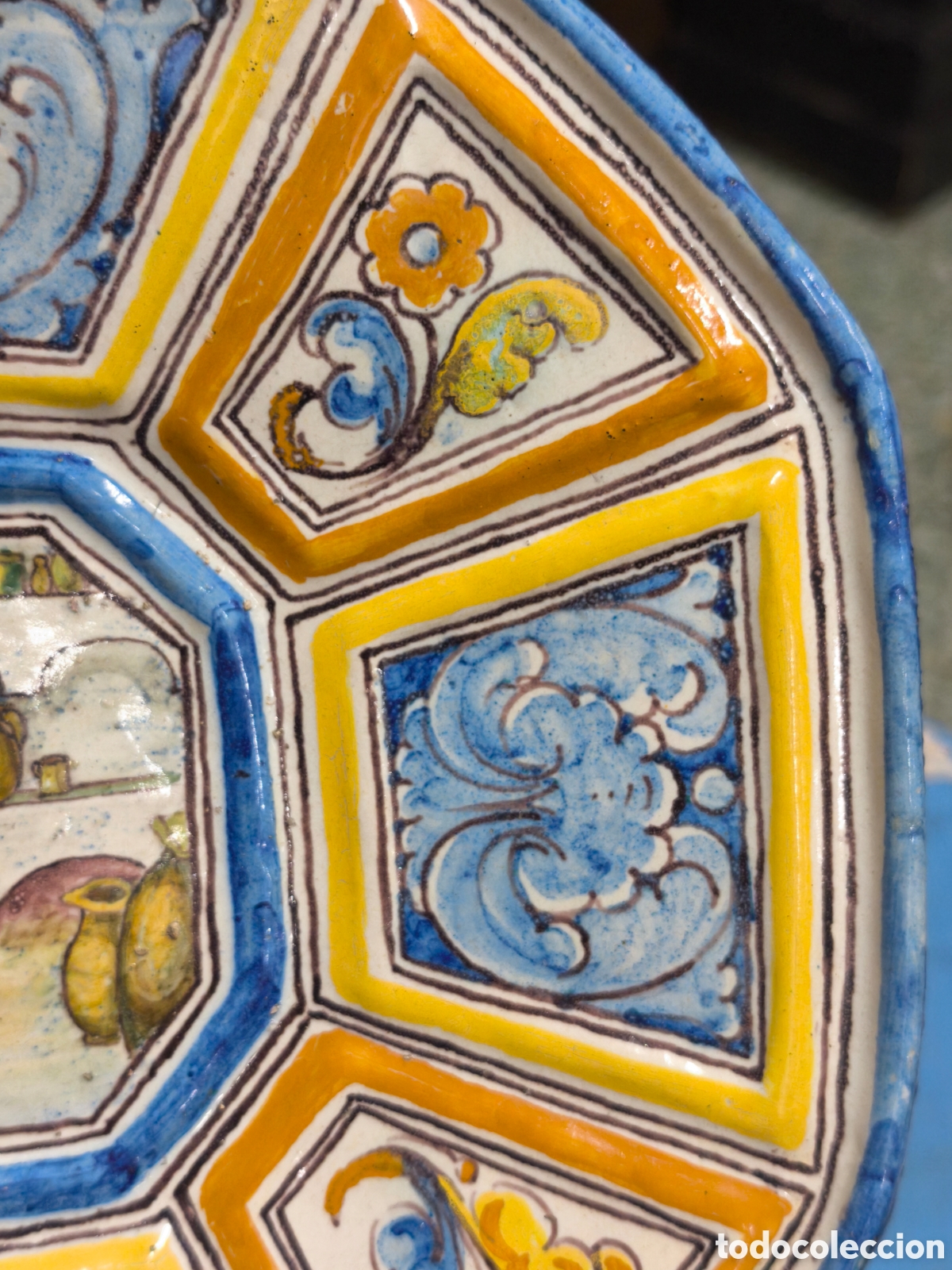Antig&uuml;edades: Bandeja Talavera Niveiro - Foto 3