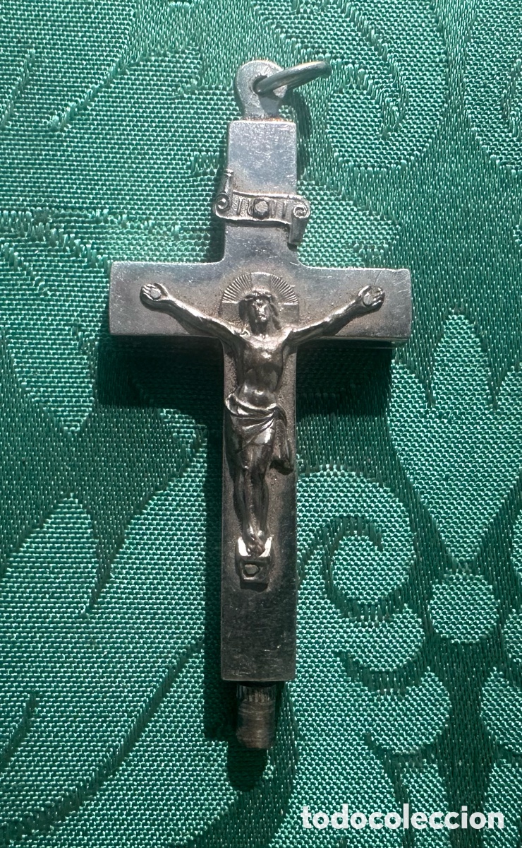 Antig&uuml;edades: CRUZ RELICARIO RELIQUIA DEL V.P.CLARET RECUERDO DE VICH