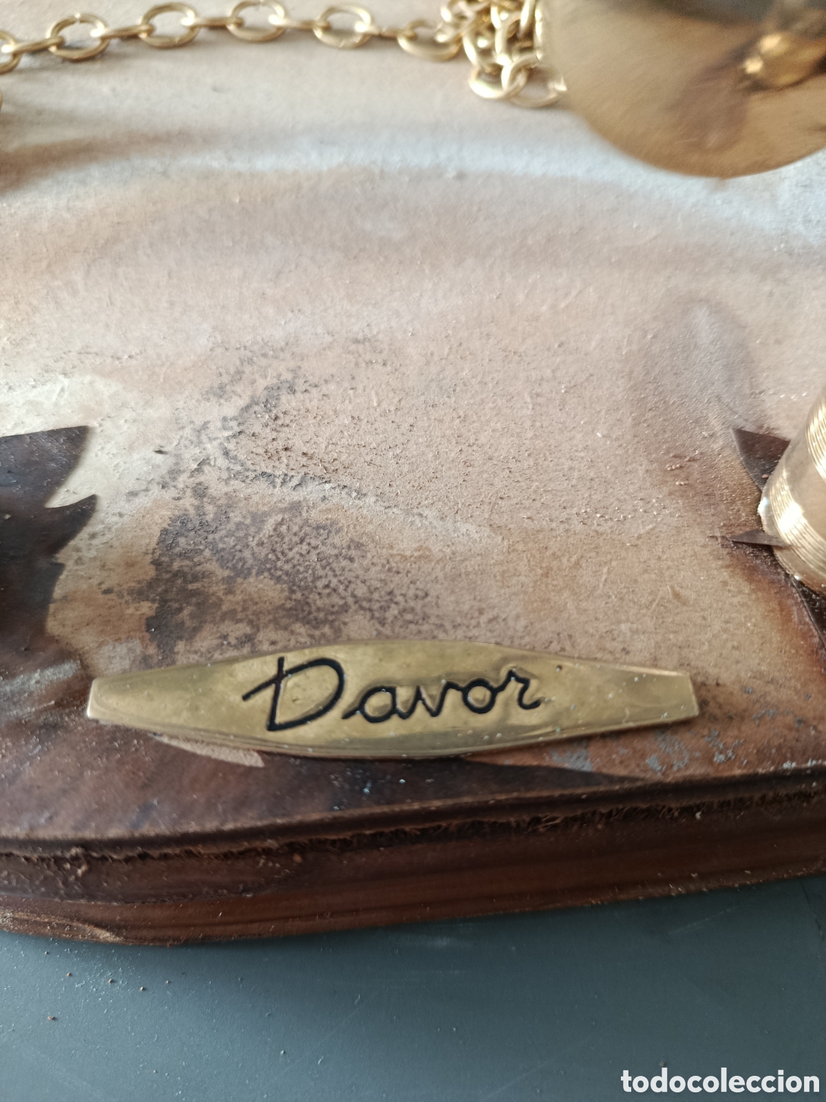 Antig&uuml;edades: Figura Davor con reloj - Foto 3