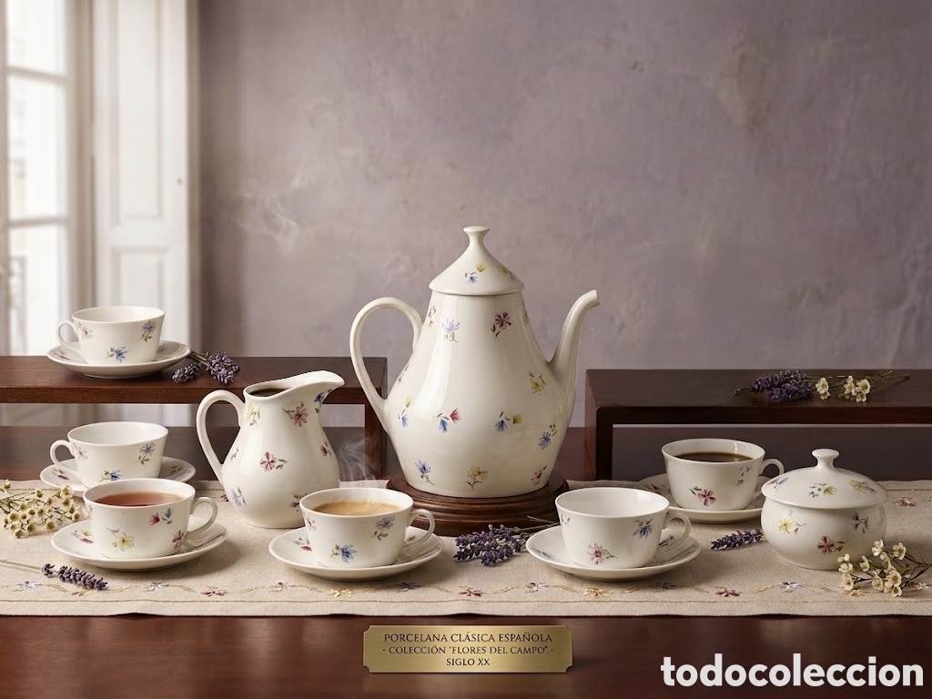 Antig&uuml;edades: Antiguo juego de caf&eacute; O CASTRO - Foto 1