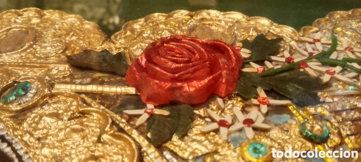 Antig&uuml;edades: Cuadro relieve VIRGEN DEL ROC&Iacute;O - Foto 2
