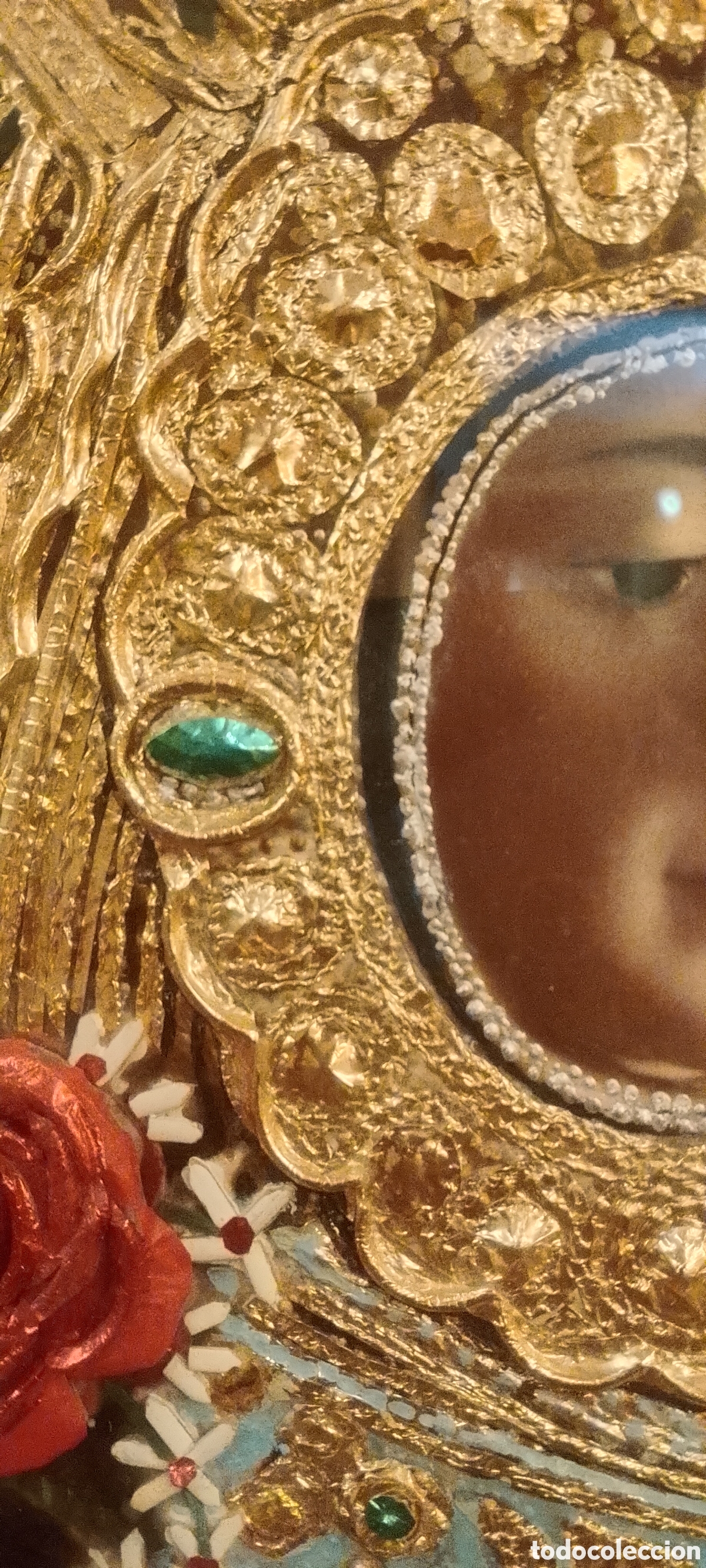 Antig&uuml;edades: Cuadro relieve VIRGEN DEL ROC&Iacute;O - Foto 3