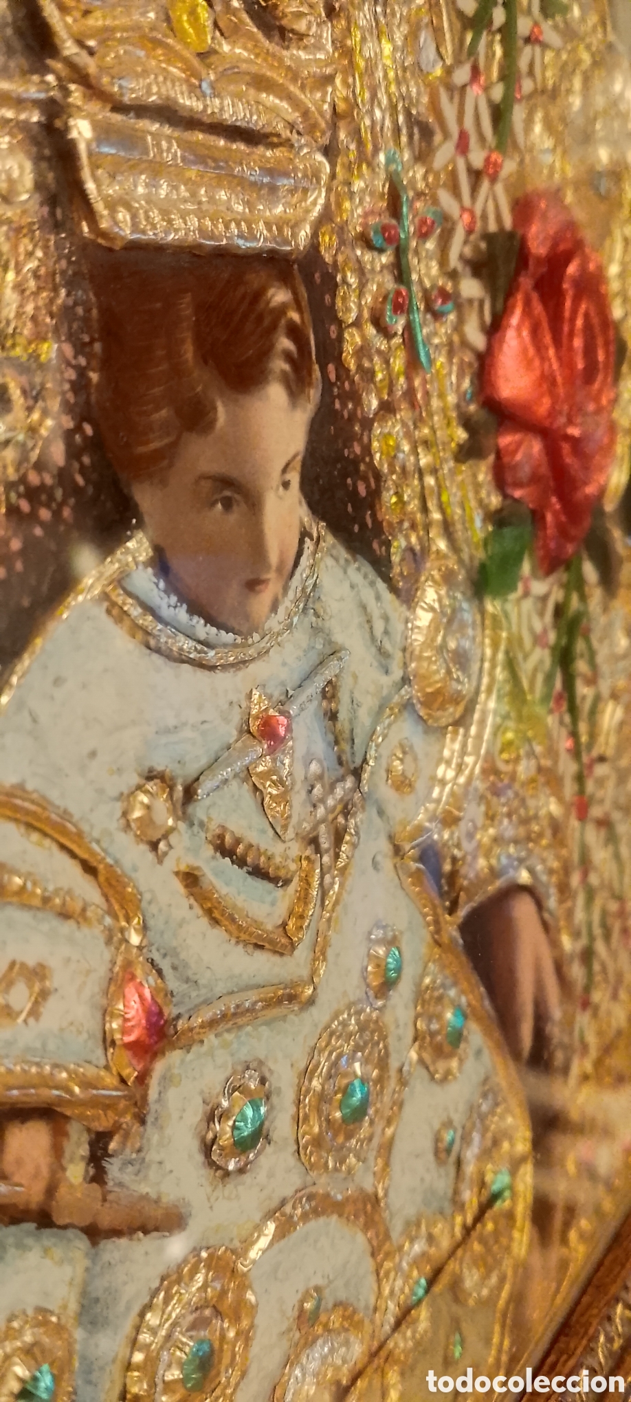 Antig&uuml;edades: Cuadro relieve VIRGEN DEL ROC&Iacute;O - Foto 4