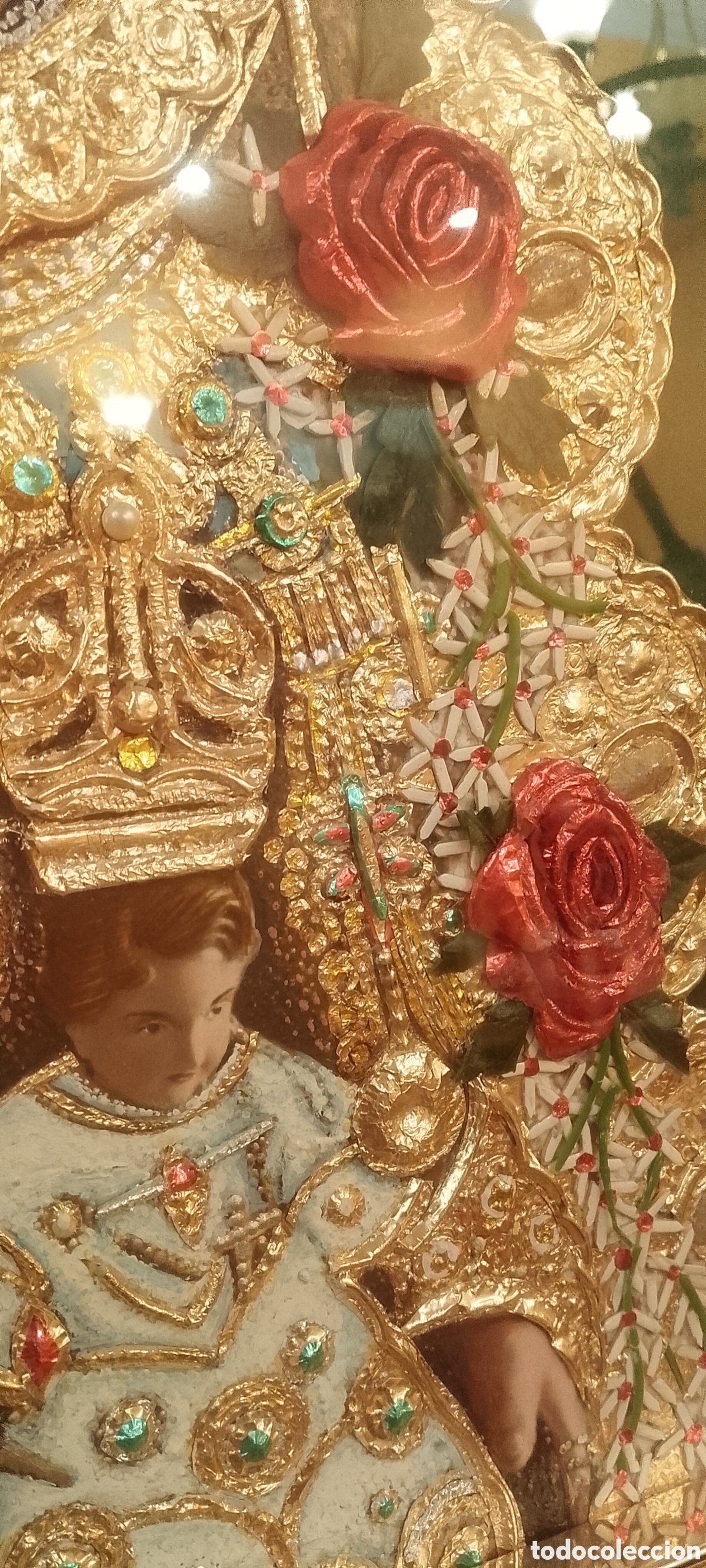 Antig&uuml;edades: Cuadro relieve VIRGEN DEL ROC&Iacute;O - Foto 6