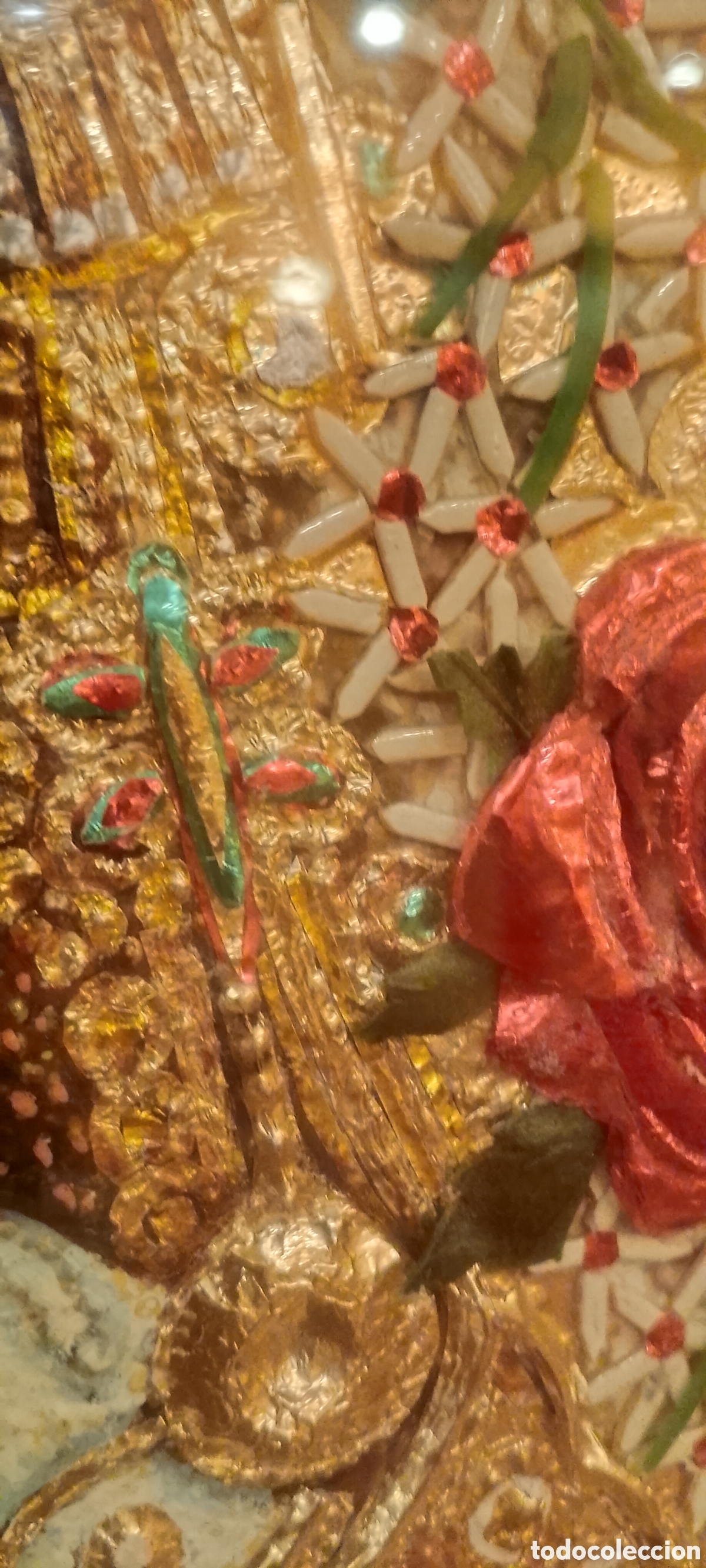Antig&uuml;edades: Cuadro relieve VIRGEN DEL ROC&Iacute;O - Foto 7