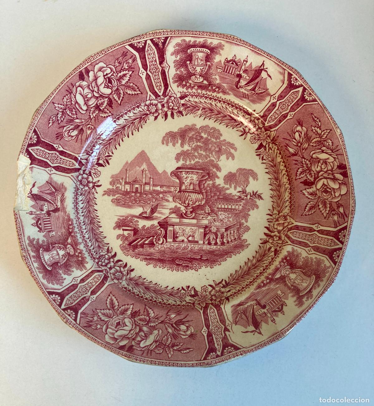 Antig&uuml;edades: PLATO SARGADELOS, GOLPE EN UN CANTO - VER FOTOS