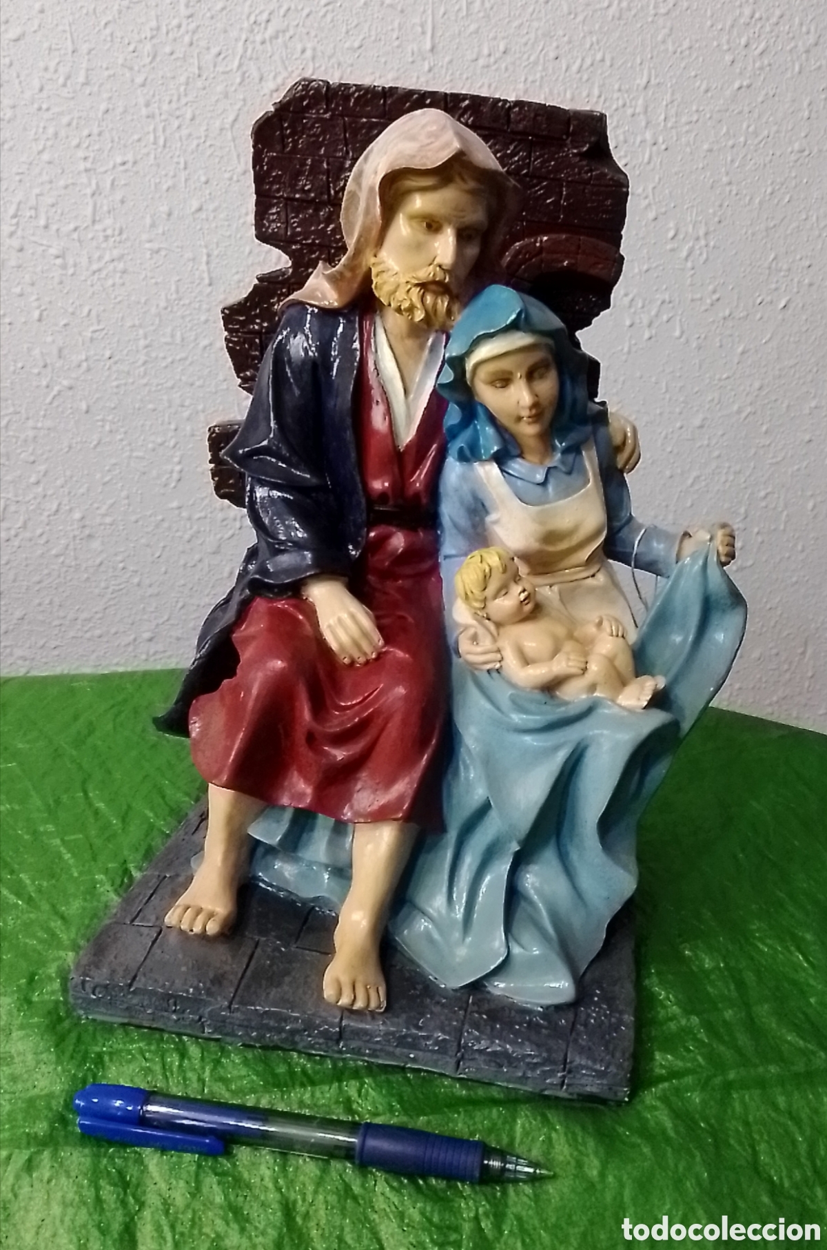 Antig&uuml;edades: Figura Sagrada Familia resina