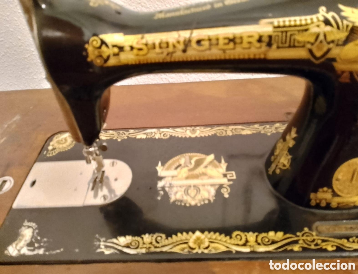 Antig&uuml;edades: M&aacute;quina de coser Singer Sphinx 15k Antigua