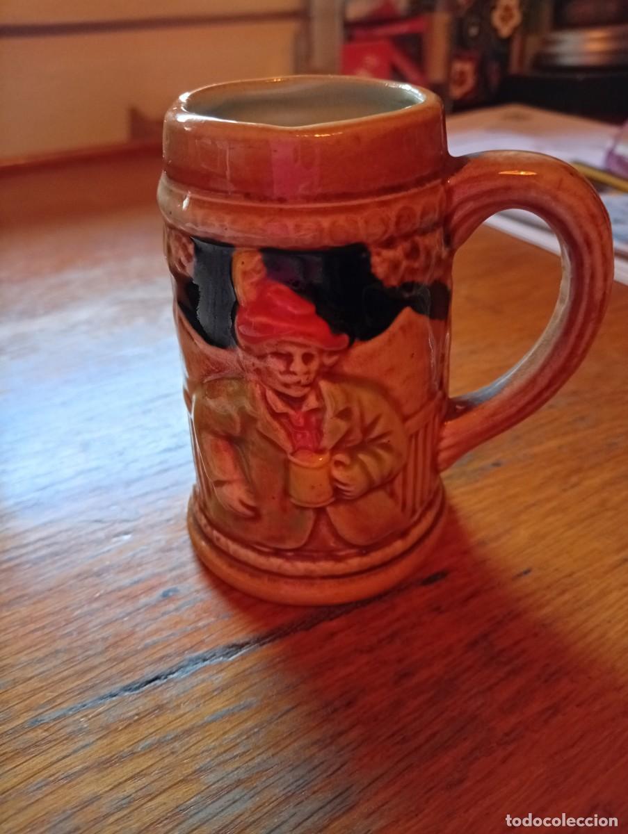Antig&uuml;edades: JARRITA DE CERVEZA, EN CERAMICA ESMALTADA . VINTAGE