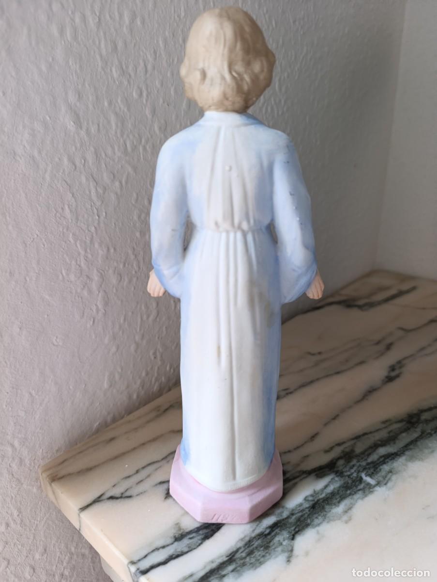 Antig&uuml;edades: Coraz&oacute;n de Jes&uacute;s de porcelana biscuit - Foto 3