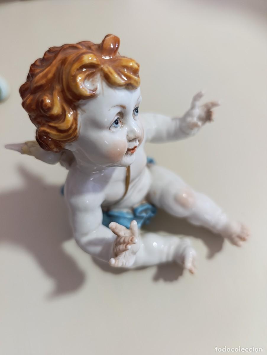 Antig&uuml;edades: Querub&iacute;n Algora de porcelana fina - Foto 4