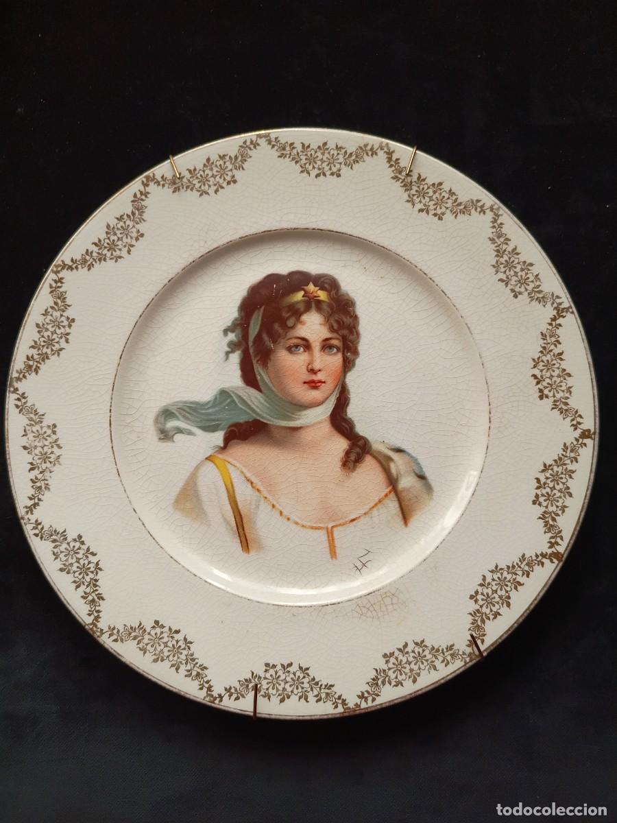Antig&uuml;edades: Antiguo plato de porcelana siglo XIX Rosenthal Sanssouci