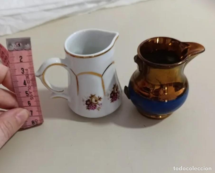 Antig&uuml;edades: Conjunto dos jarritas cer&aacute;mica