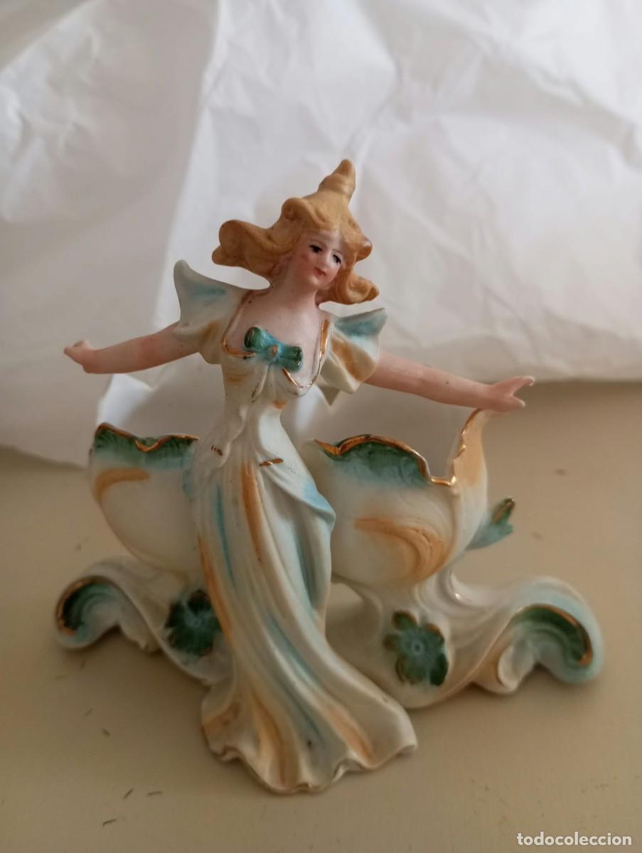 Antig&uuml;edades: Figura porcelana biscuit - Foto 2