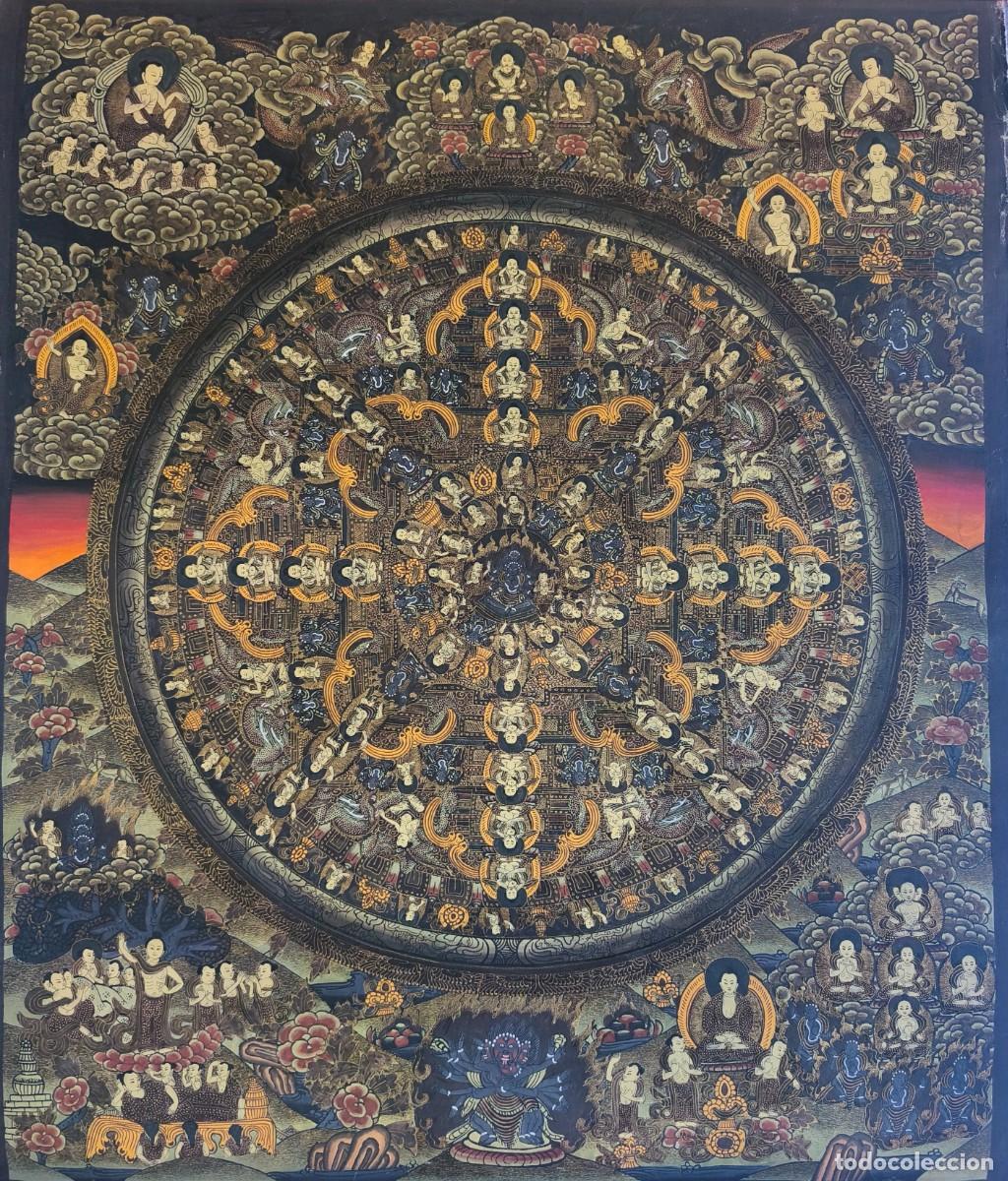 Antig&uuml;edades: Mandala del Nepal, hecha a mano