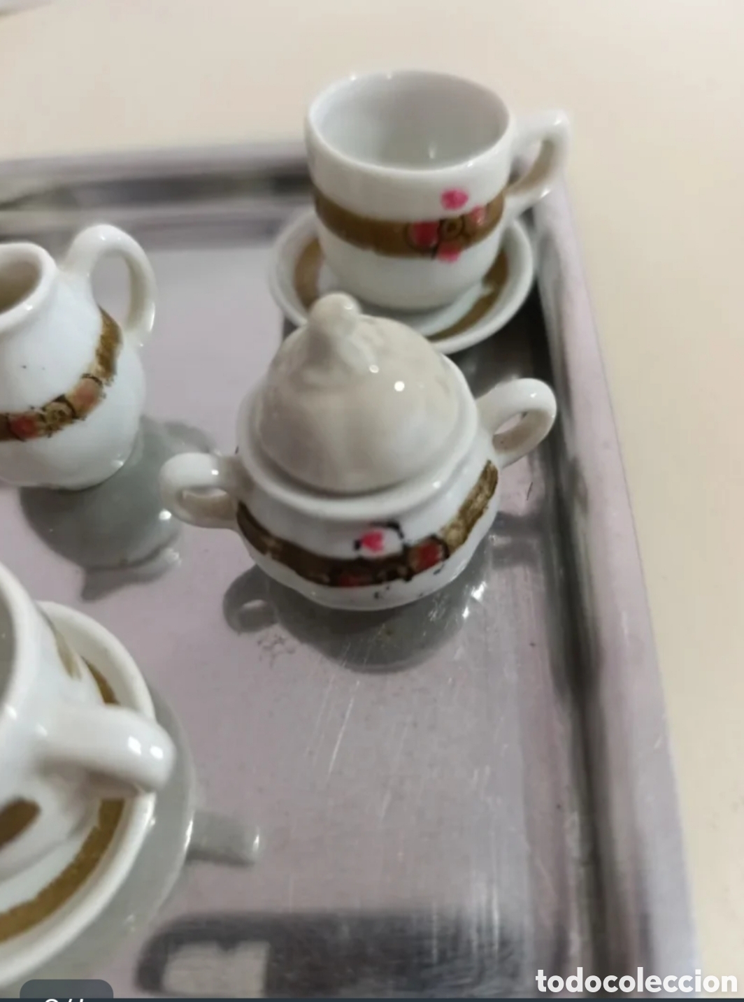 Antig&uuml;edades: Juego de caf&eacute; en miniatura - Foto 2