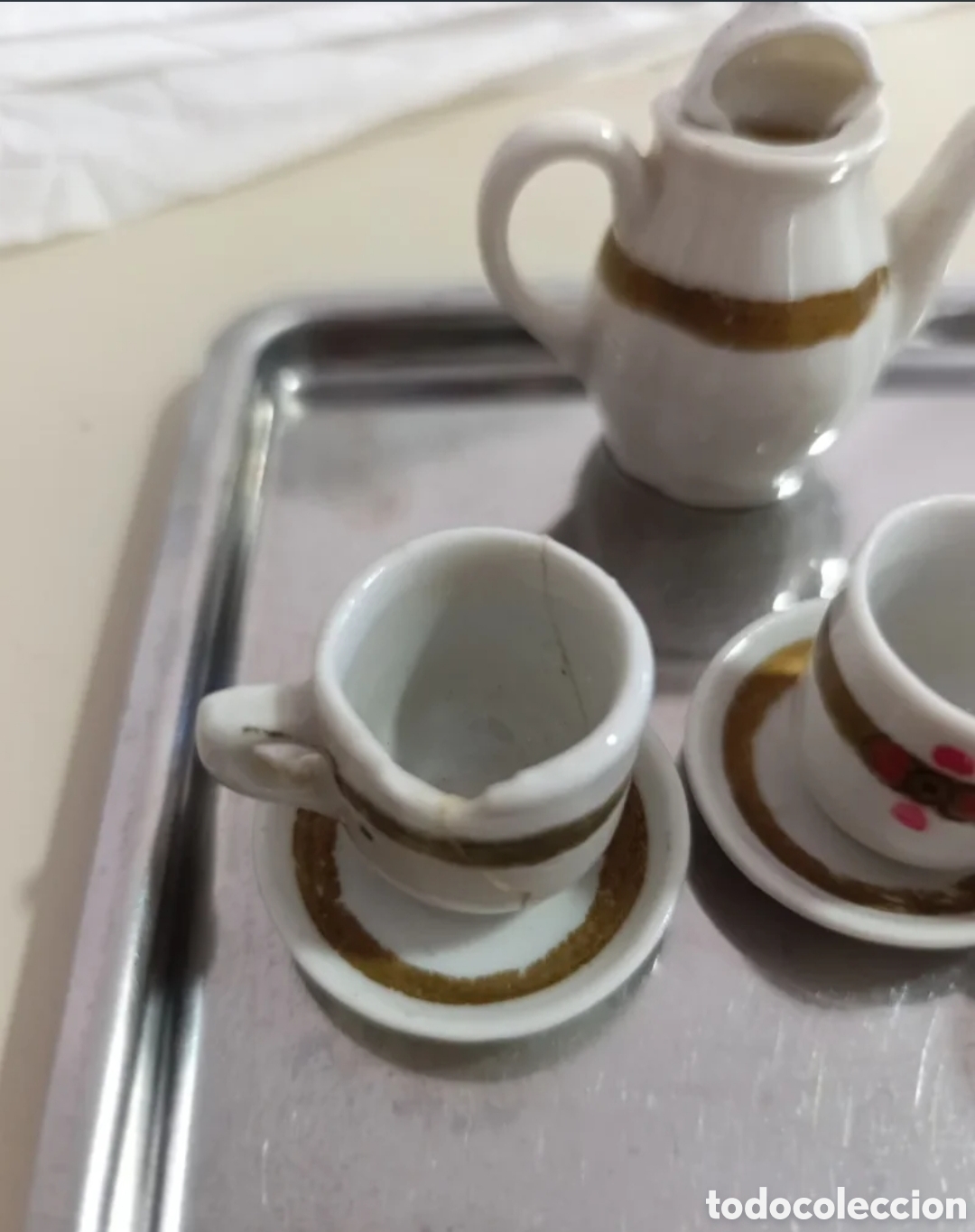 Antig&uuml;edades: Juego de caf&eacute; en miniatura - Foto 3