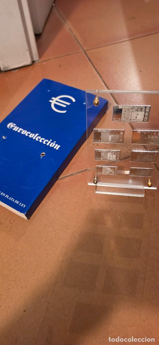 Antig&uuml;edades: Preciosa colecci&oacute;n replicas en plata primeros billetes de Euro