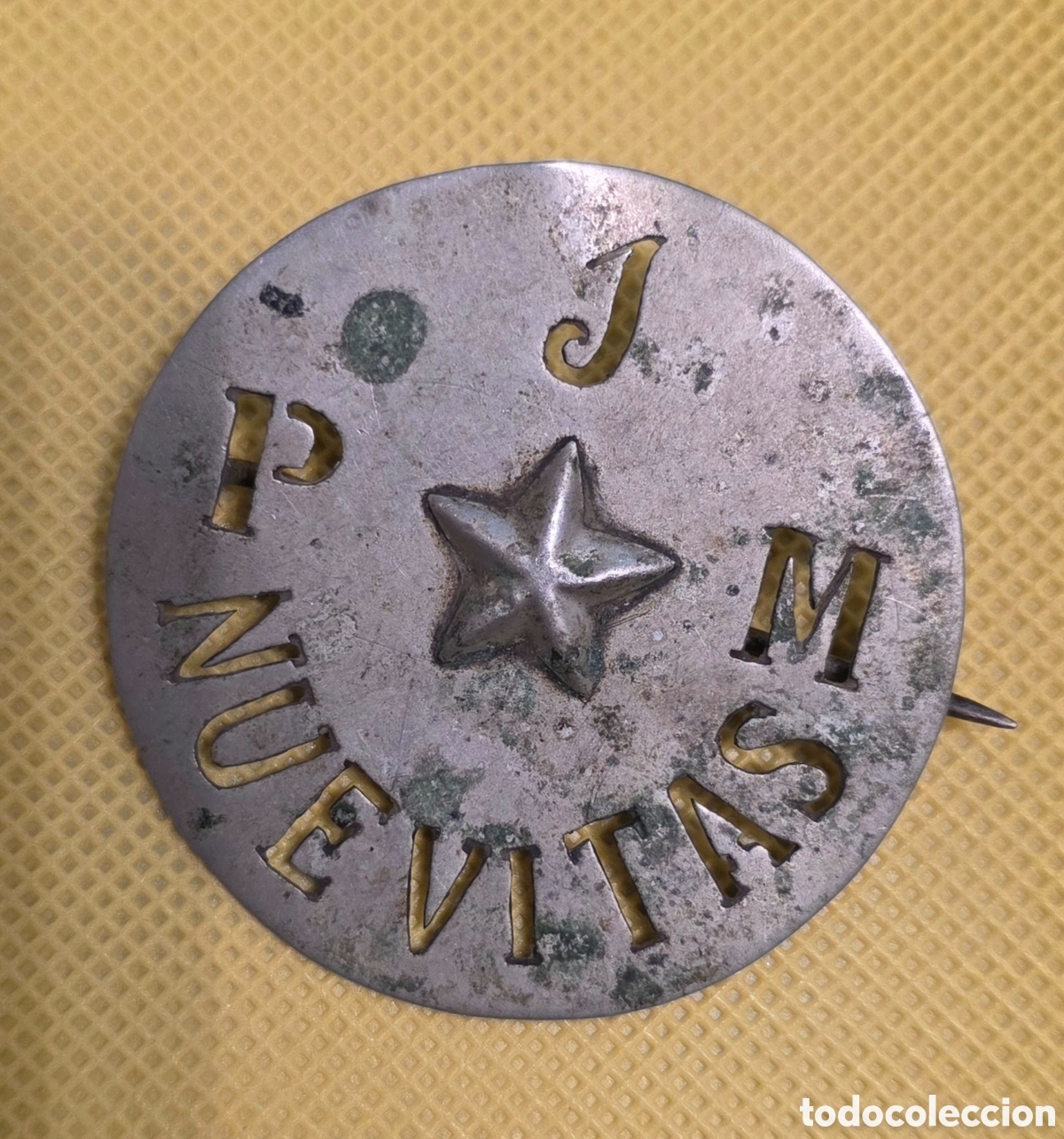 Antig&uuml;edades: Antigua chapa placa Polic&iacute;a Judicial Militar (PJM) &ndash; Cuba &ndash; Anterior a 1959