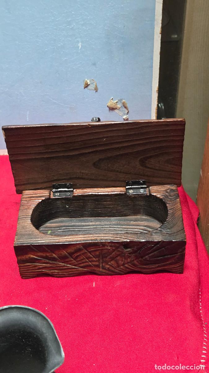 Antig&uuml;edades: caja de madera rustica - Foto 6