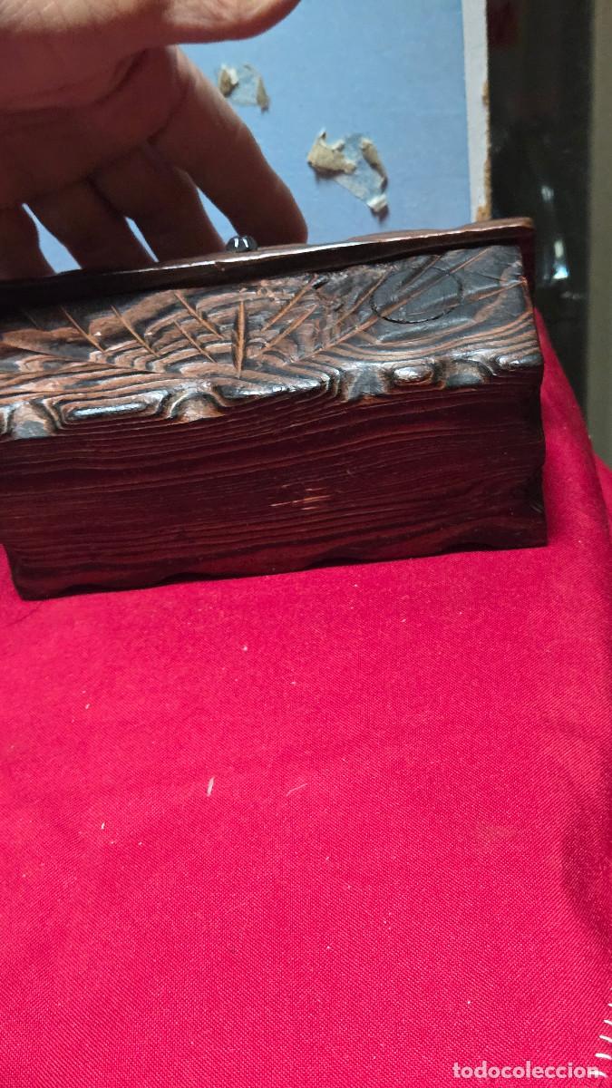 Antig&uuml;edades: caja de madera rustica - Foto 7