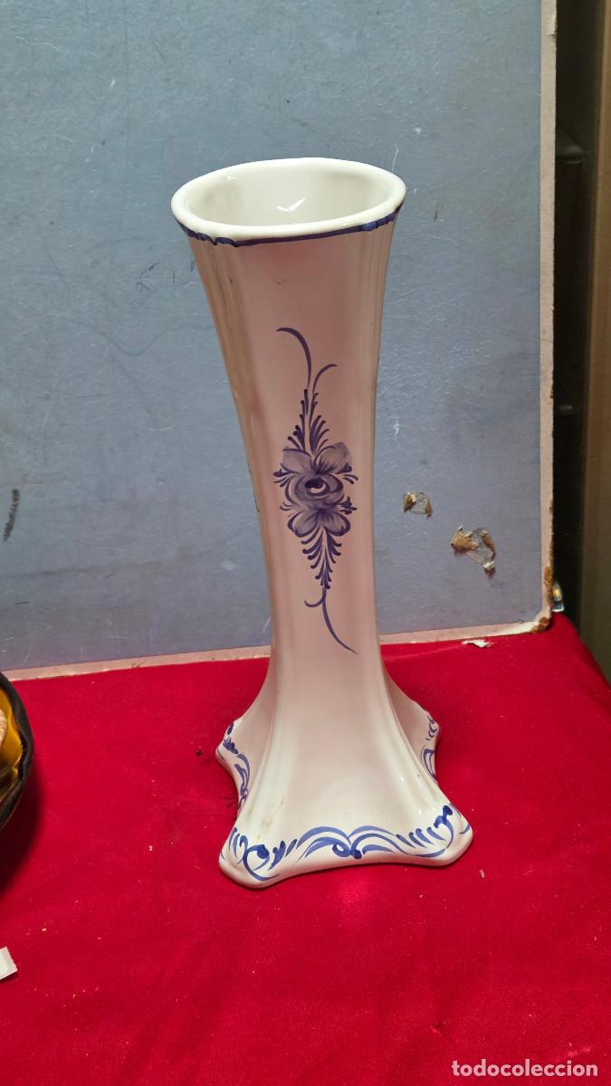 Antig&uuml;edades: florero de ceramica vintage