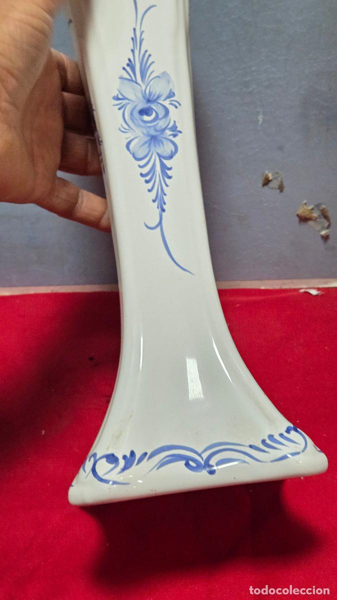 Antig&uuml;edades: florero de ceramica vintage - Foto 4