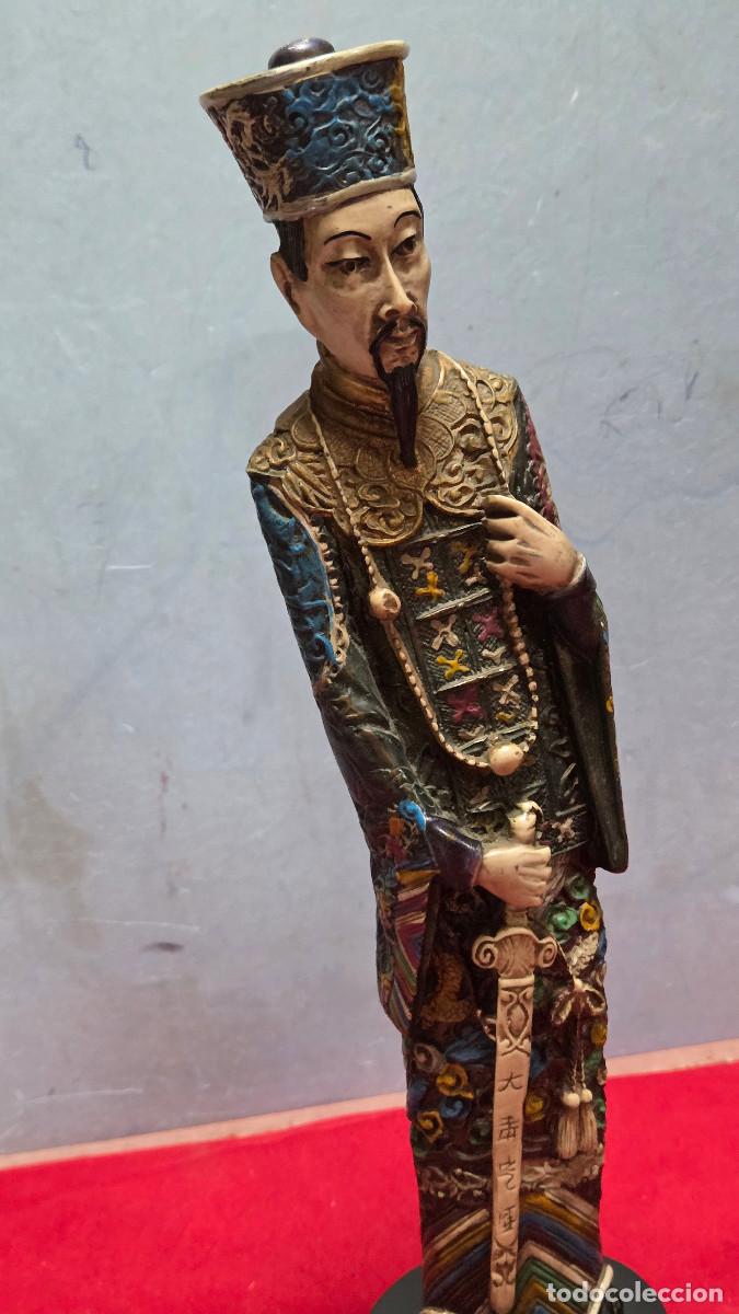 Antig&uuml;edades: 2 figuras de oriental vintage - Foto 3