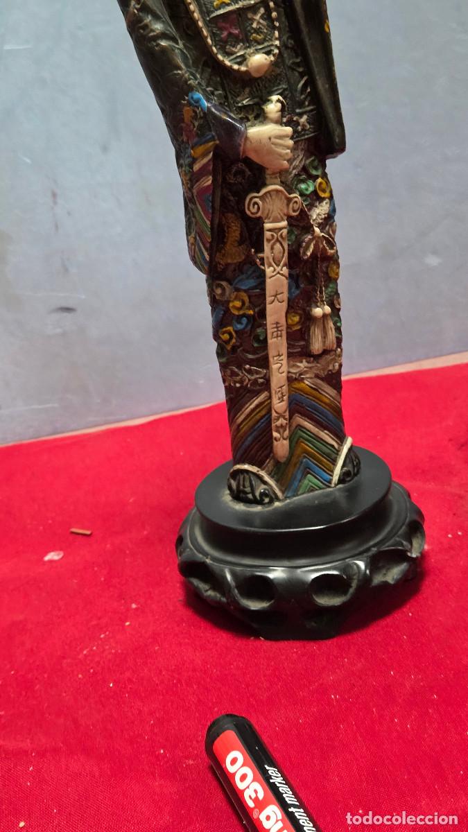 Antig&uuml;edades: 2 figuras de oriental vintage - Foto 4