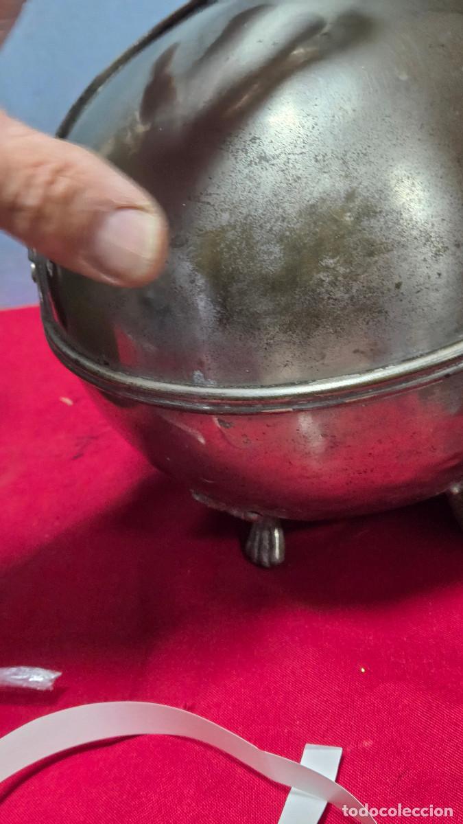 Antig&uuml;edades: cacharro de alpaca vintage - Foto 7