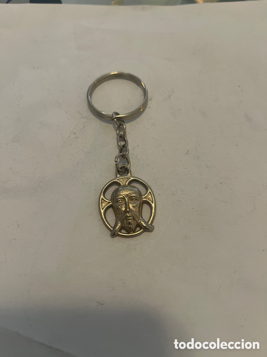 Antig&uuml;edades: Llavero antiguo con figura de santa faz